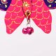 Handmade Wooden Butterfly Christmas Hanging - Yellow-Red, Orange-Blue, Pink-Purple, Green-Blue